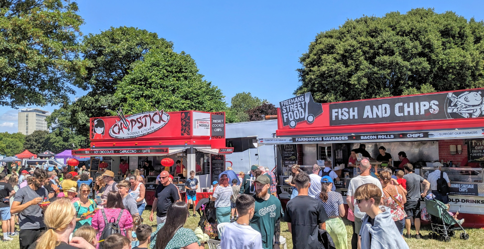 Food and Drink stalls at Armed Forces Day